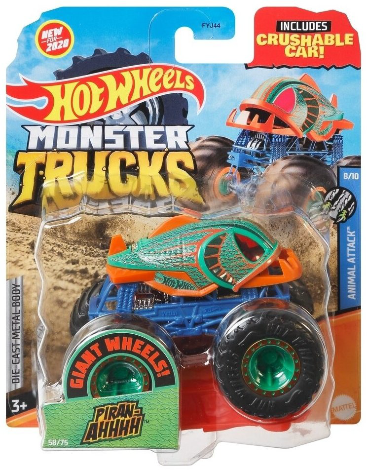 Грузовая Mattel Monster Trucks FYJ44, металл, мультиколор купить,NaN