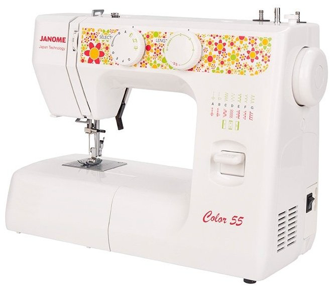 Швейная машина Janome Color 55 белый купить,75990