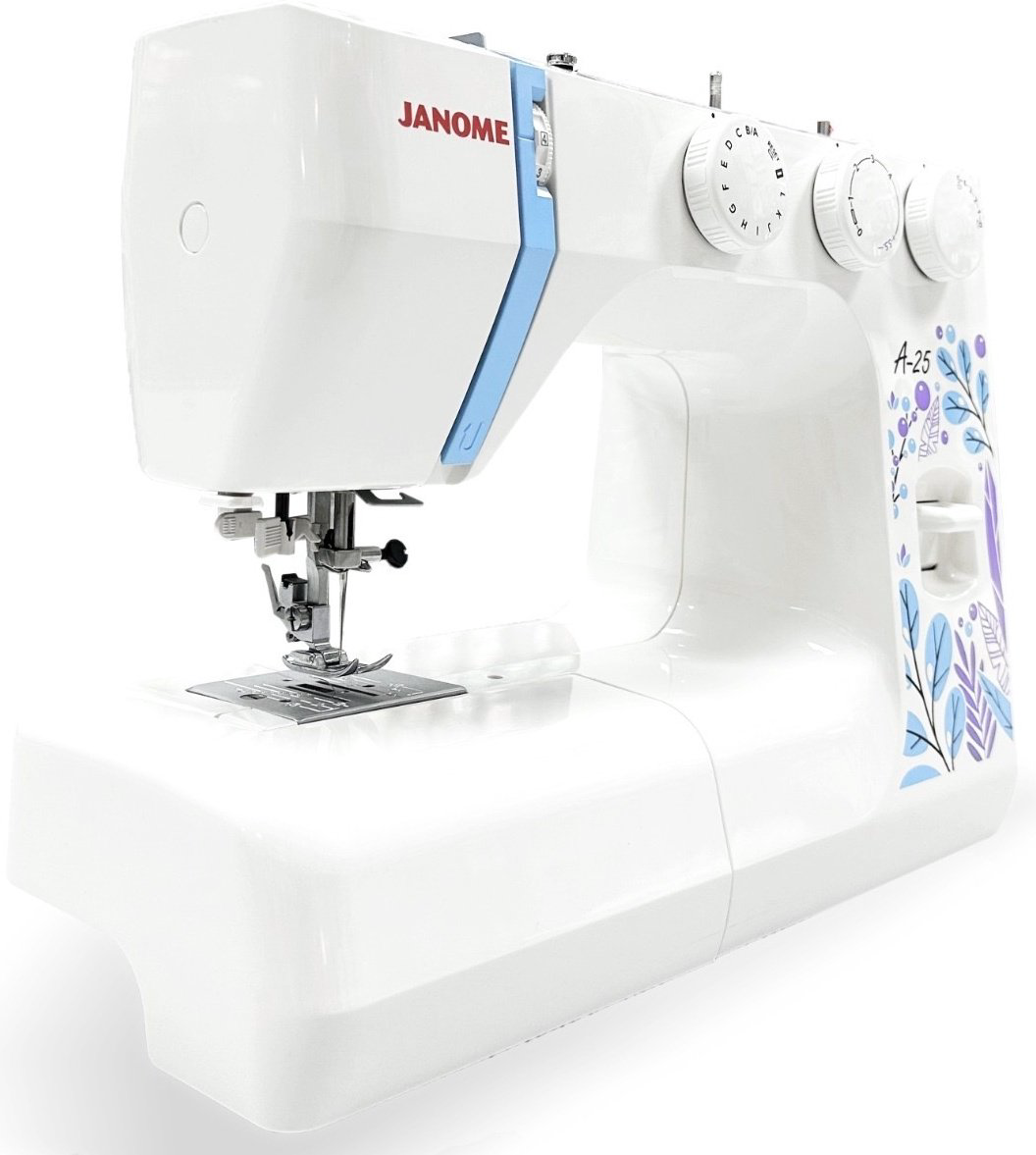 Швейная машина Janome A 25 белый, голубой купить,NaN