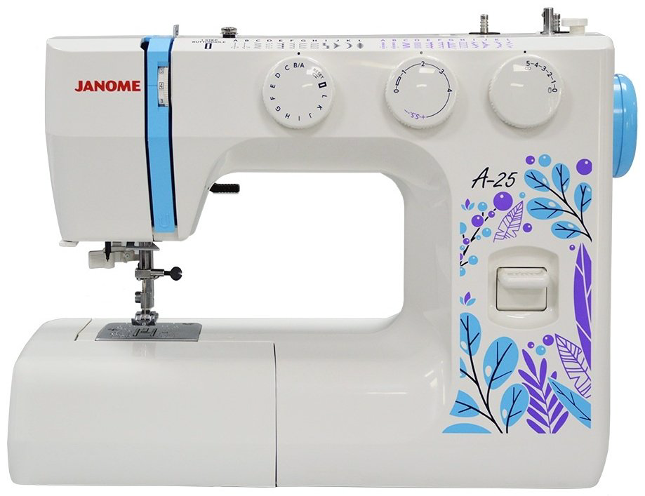 Швейная машина Janome A 25 белый, голубой купить,NaN