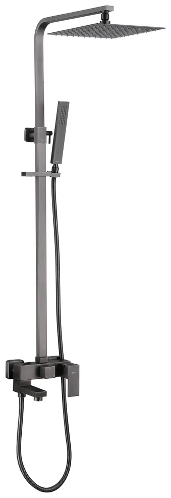 Душевая стойка Abber Daheim AF8216NGL с изливом никель