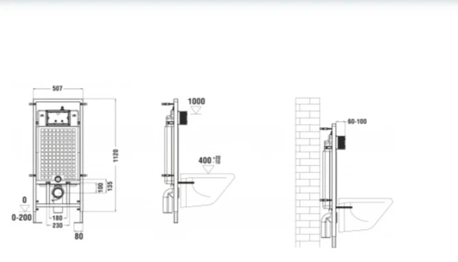 Инсталляция комплект WeltWasser MM50798 MARBERG 507 + MERZBACH 043 XL MT-BL + MAR 507 SE CR черный купить,266300