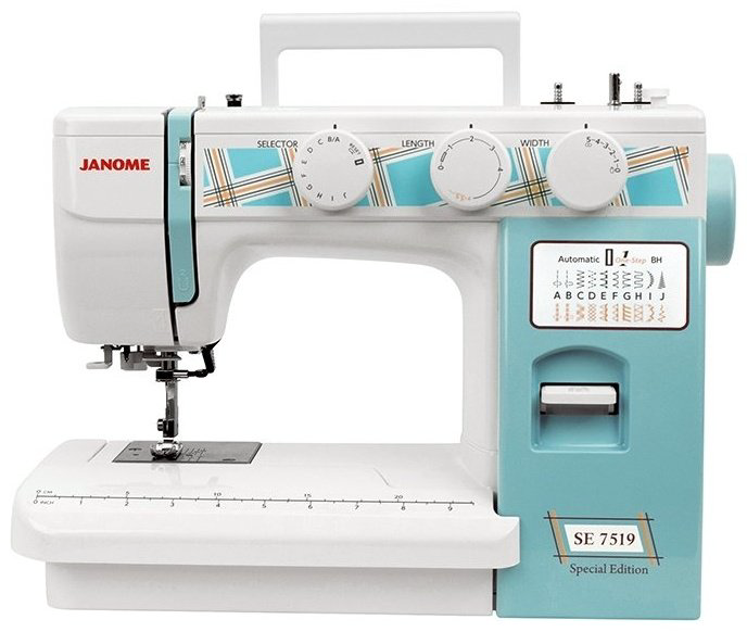 Швейная машина Janome SE 7519голубой белый, голубой купить,109990