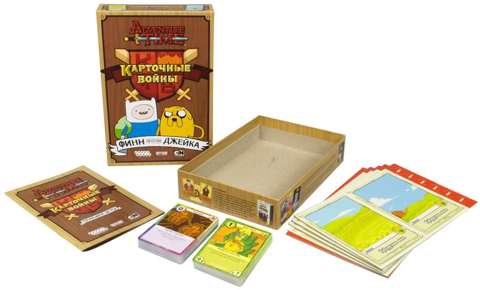 Настольная игра Hobby World Время приключений Карточные войны. Финн против Джейка 1618 купить,NaN