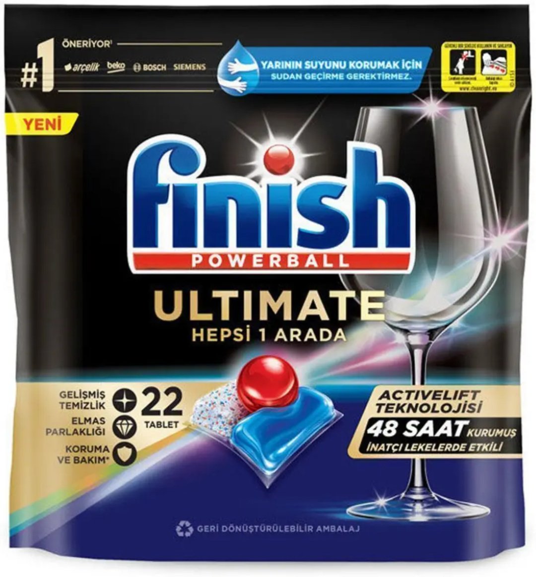 Finish таблетки ULTIMATE 22 для посудомоечных машин