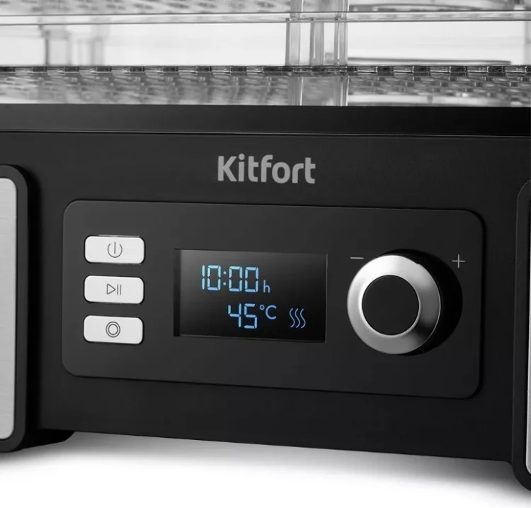 Сушилка для овощей и фруктов Kitfort КТ-1957 Black Silver - ForteMarket Сушилка для овощей и фруктов Kitfort КТ-1957 Black Silver купить,0