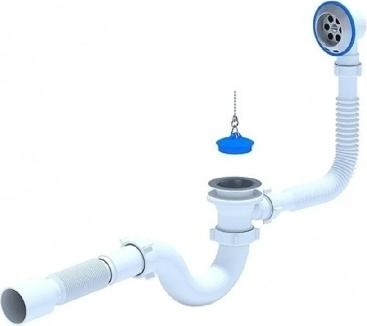Ванна Domani-Spa Standard 150x70x41см с опорой и сифоном