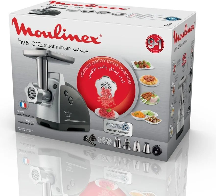 Мясорубка Moulinex ME 688832 серый, серебристый купить,147990