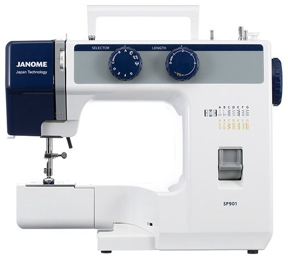 Швейная машина Janome JANOME SP901 белый, синий купить,NaN