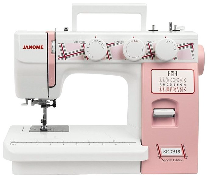 Швейная машина Janome SE 7515 белый, розовый купить,98990