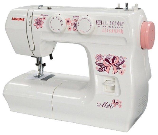 Швейная машина Janome M20 белый, розовый купить,100990