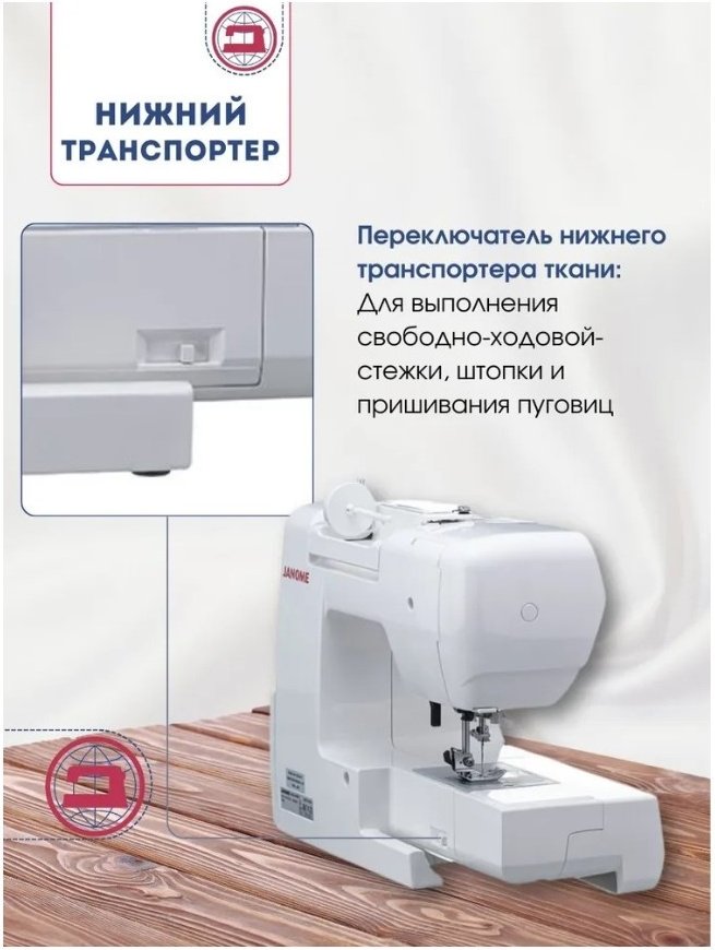 Швейная машина Janome 450MG белый - ForteMarket Швейная машина Janome 450MG белый купить,0