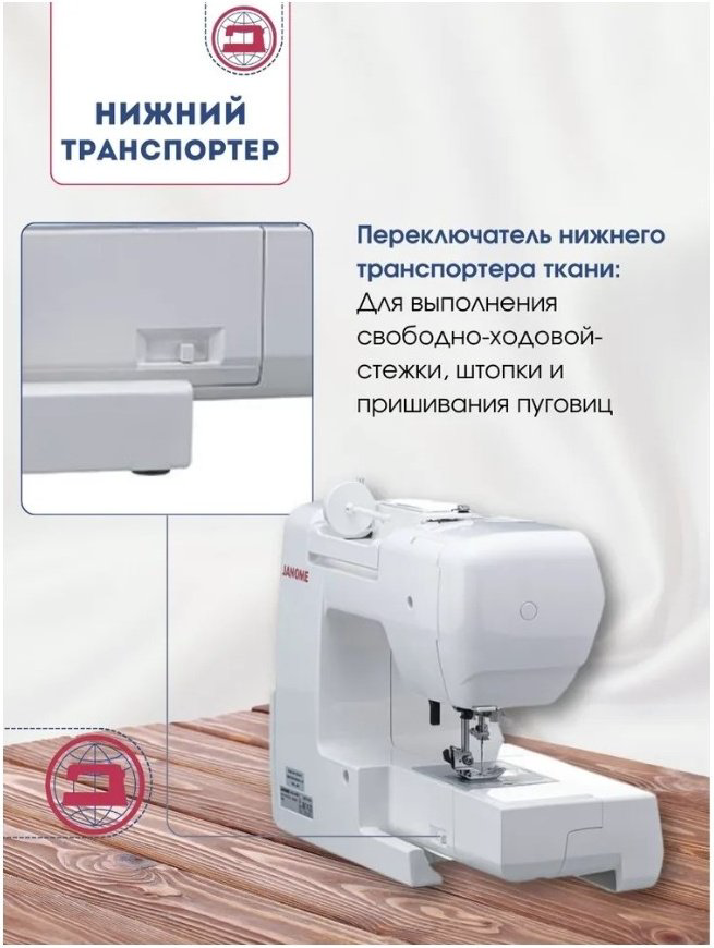 Швейная машина Janome 450MG белый купить,124990