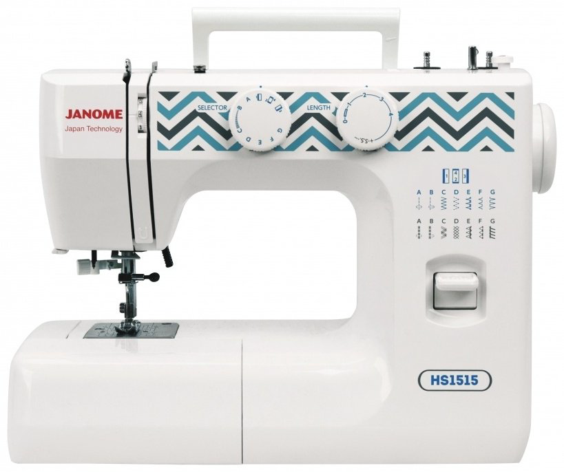 Швейная машина Janome HS 1515 белый купить,89990