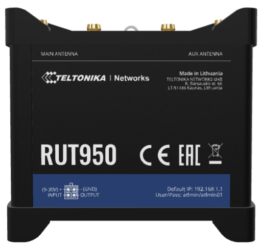 Маршрутизатор Teltonika RUT950 RUT950U022C0 черный