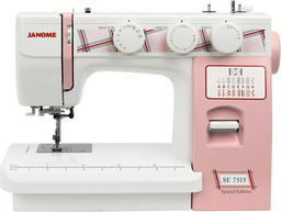 Швейная машина Janome SE 7515 белый, розовый
