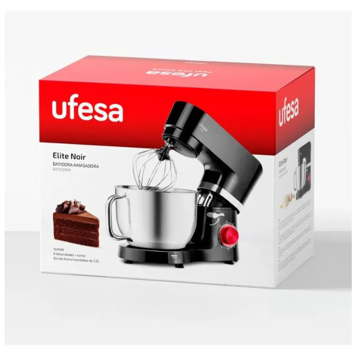 Кухонная машина Ufesa MI1450 Elite Noir 70305269 черно-серебристая купить,57390