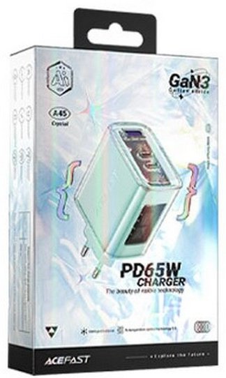 Зарядное устройство ACEFAST A45 PD65W зеленый купить,0