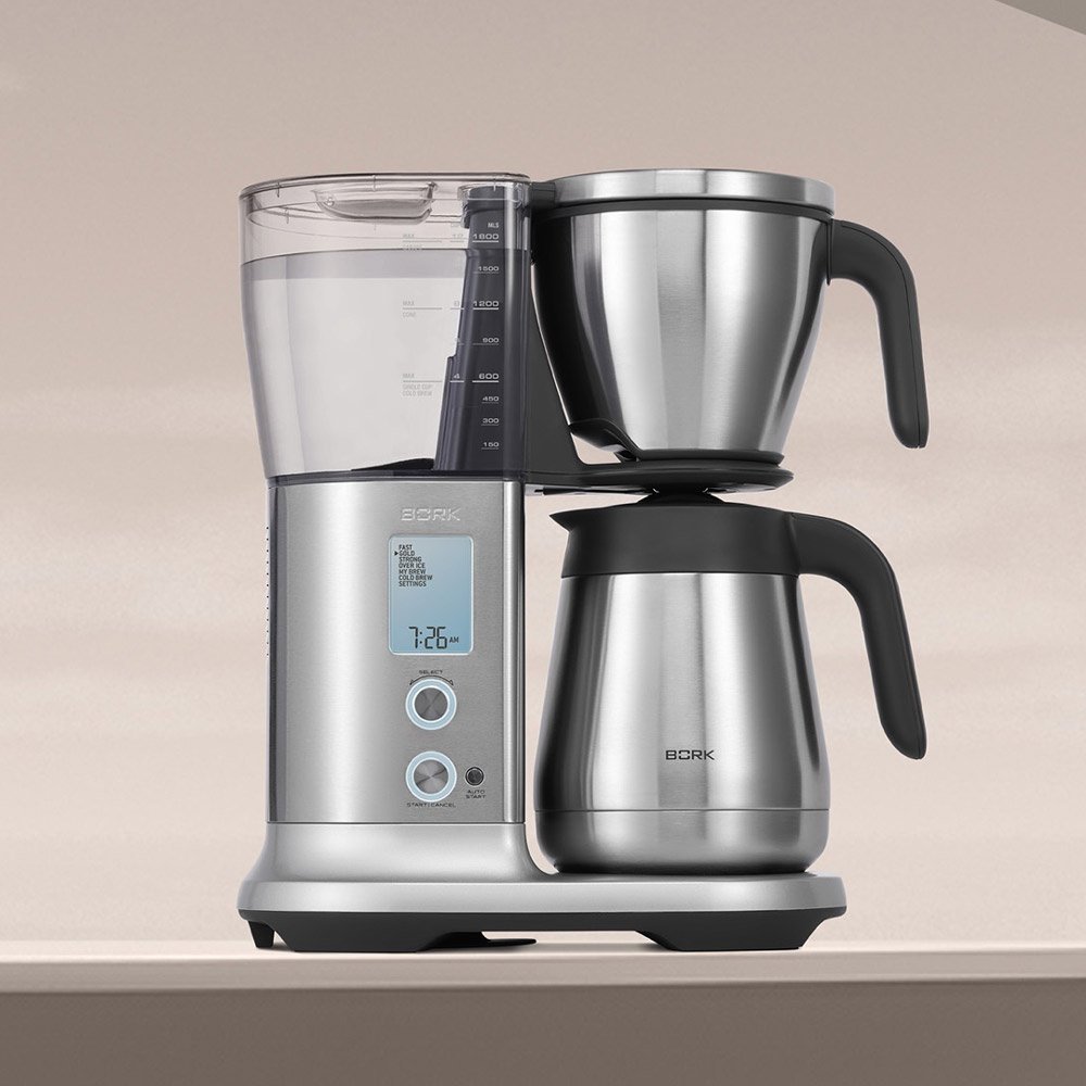 Кофеварка BORK C510 черный, серебристый - ForteMarket Кофеварка BORK C510 черный, серебристый купить,0