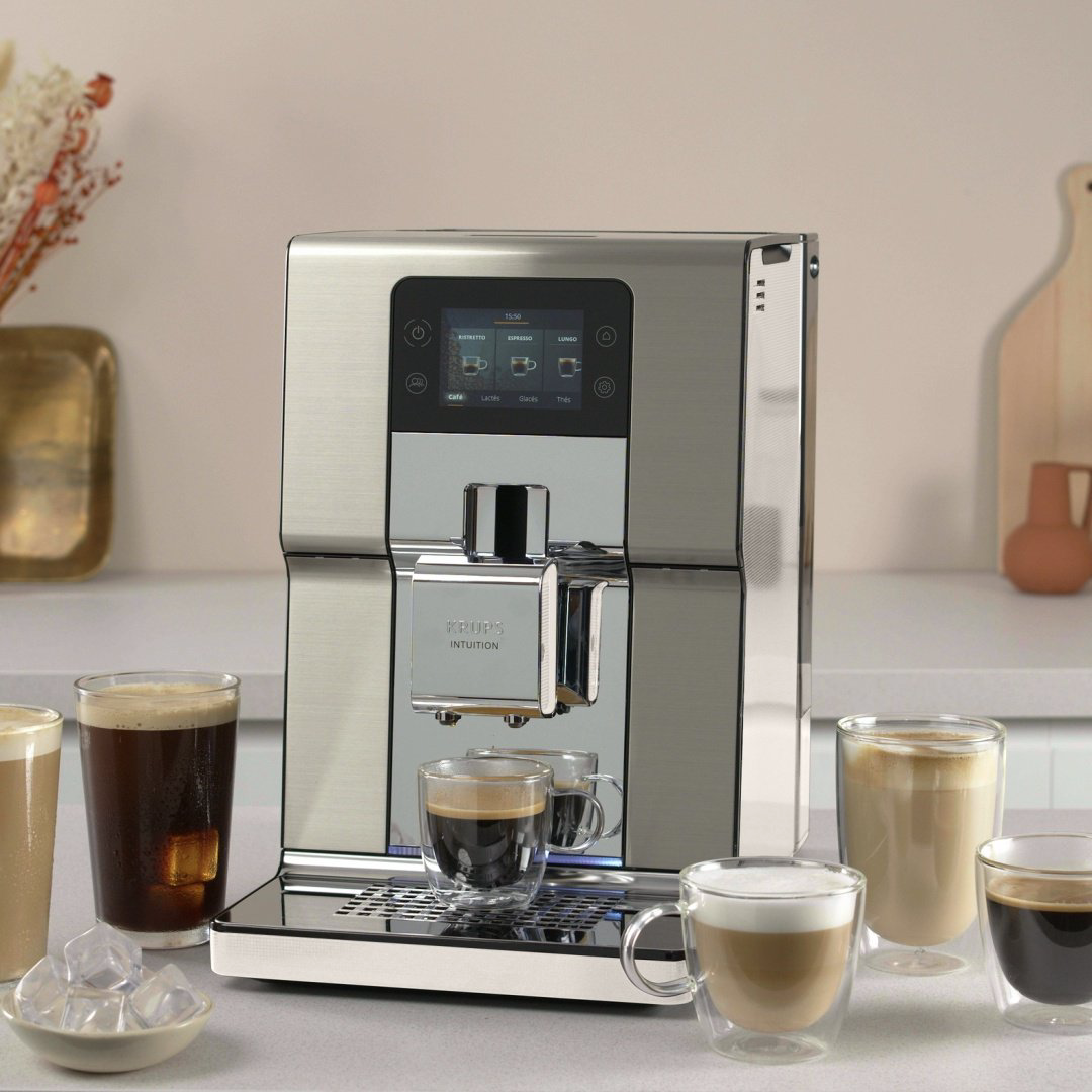 Кофемашина Krups Intuition Experience+ EA877D10 стальной купить,586990