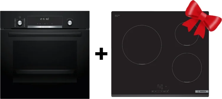 Духовой шкаф Bosch HBJ577EB0R + PUC631BB5E Black