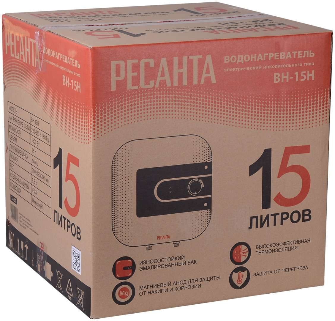 Водонагреватель Ресанта ВН-15Н купить,NaN