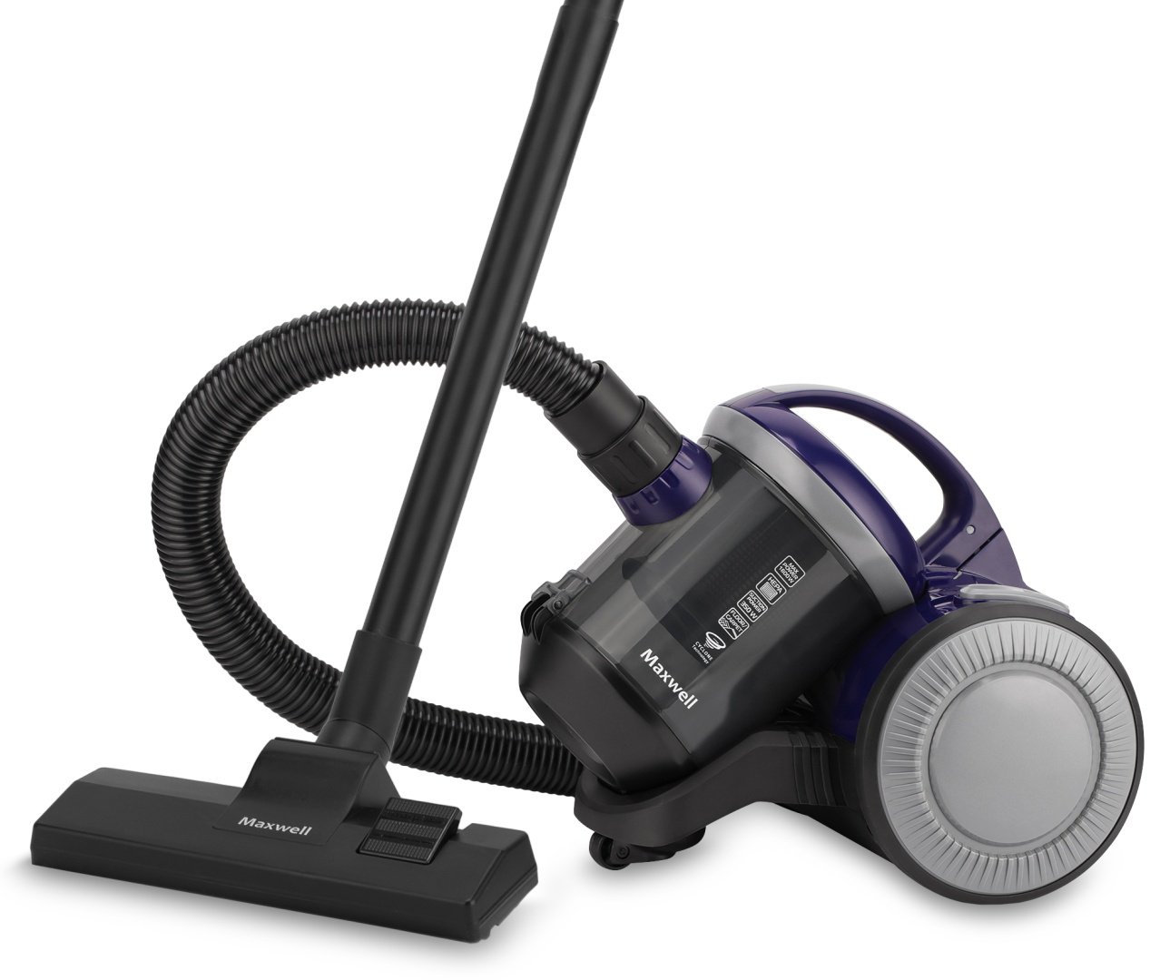 Пылесос Maxwell MW-3244 черный, фиолетовый