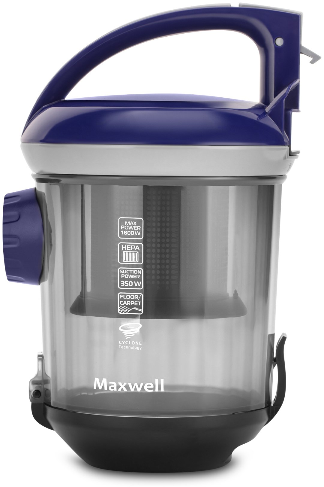 Пылесос Maxwell MW-3244 черный, фиолетовый