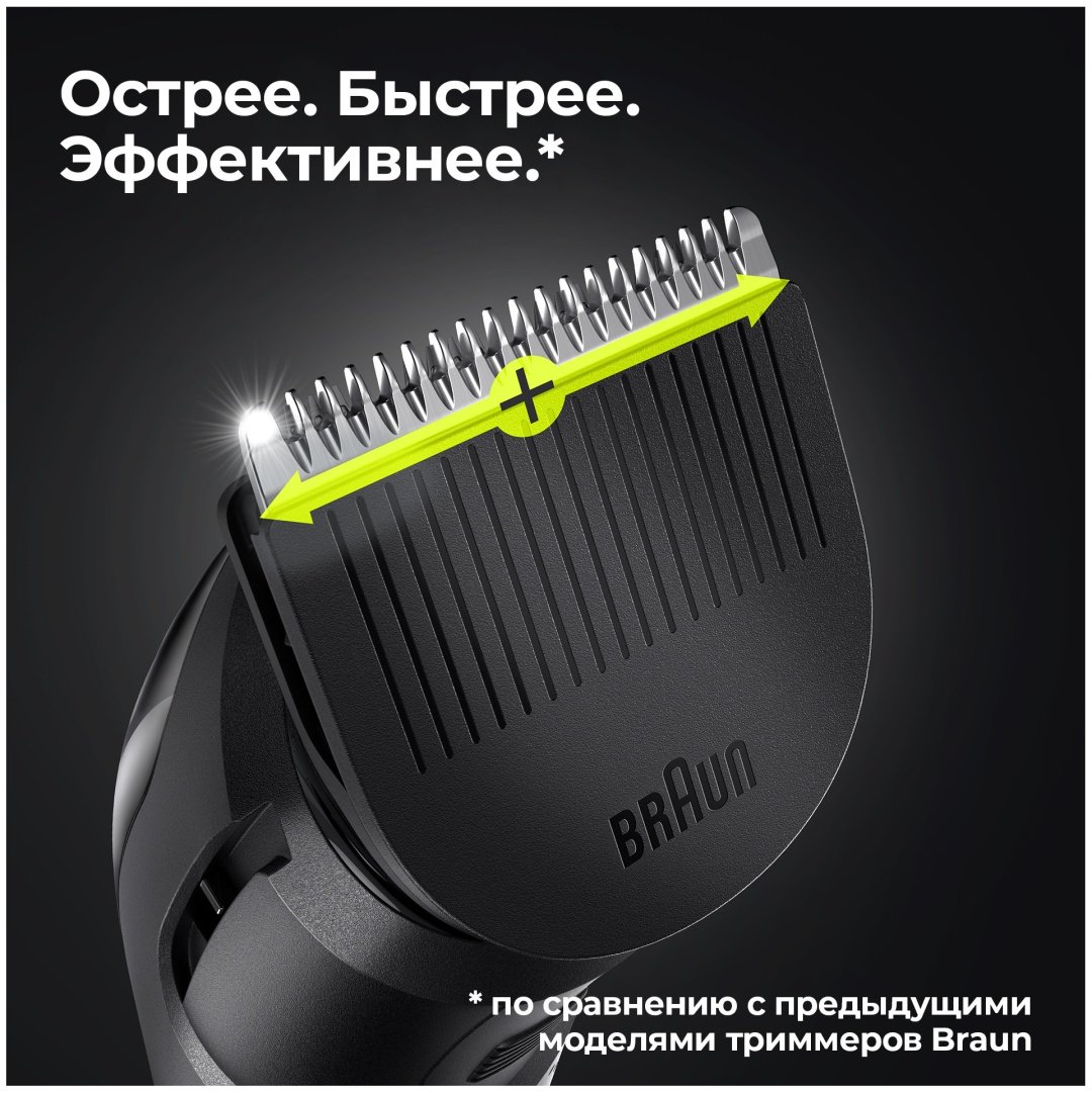 Триммер для бороды и усов Braun BT5342, 2 насадки и бритва Gillette, серо-черный - ForteMarket Триммер для бороды и усов Braun BT5342, 2 насадки и бритва Gillette, серо-черный купить,0