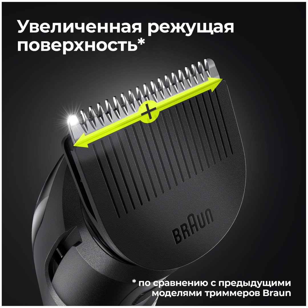 Триммер для бороды и усов Braun BT5342, 2 насадки и бритва Gillette, серо-черный - ForteMarket Триммер для бороды и усов Braun BT5342, 2 насадки и бритва Gillette, серо-черный купить,0