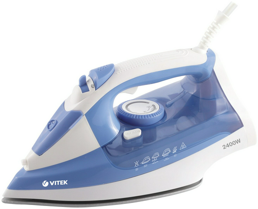 Утюг Vitek VT-8330	 белый, голубой