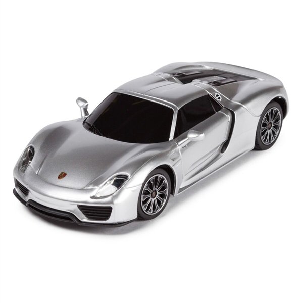 Машинка Rastar 1:24 Porsche 918 Spyder cеребристая купить,NaN