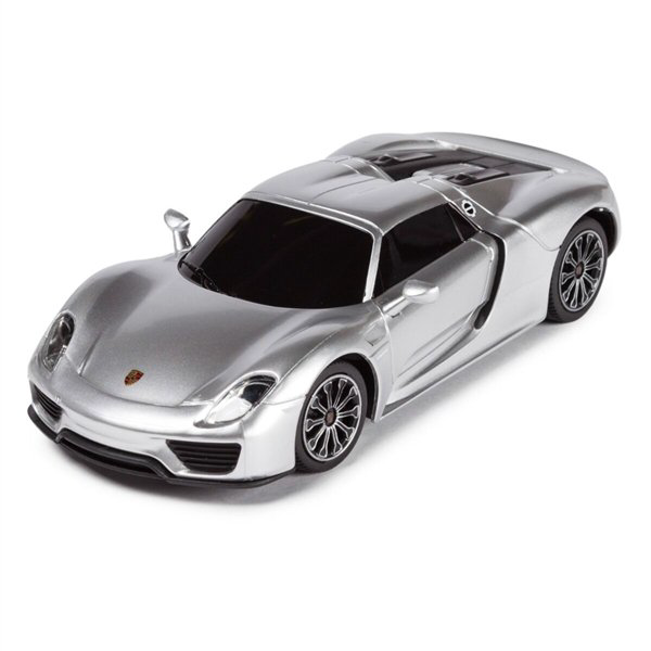 Машинка Rastar 1:24 Porsche 918 Spyder cеребристая купить,NaN