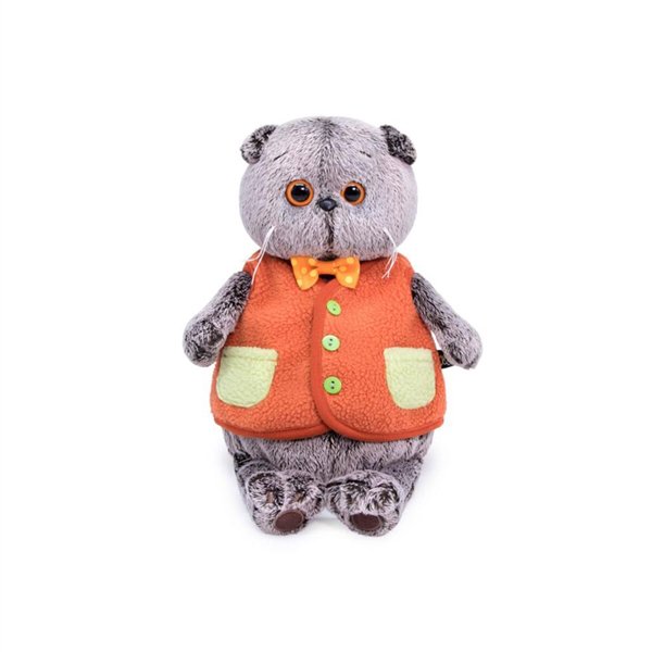 Мягкая игрушка Basik Басик в меховом жилете 19см купить,NaN