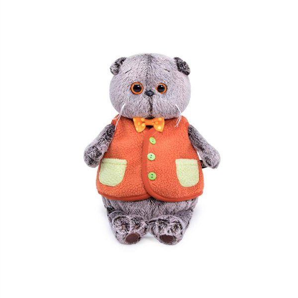 Мягкая игрушка Basik Басик в меховом жилете 19см купить,NaN