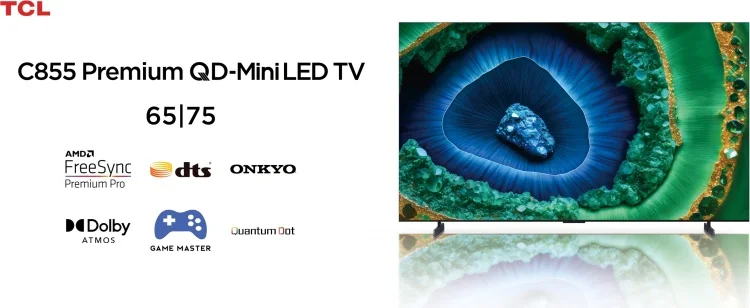 Телевизор TCL 65" 65C855 QLED 4K UHD Black - ForteMarket Телевизор TCL 65" 65C855 QLED 4K UHD Black купить,0