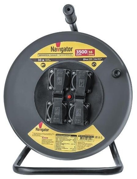 Удлинитель на катушке Navigator NPE-RM-04-30-E-IP44-3x1.5 30 м купить,0