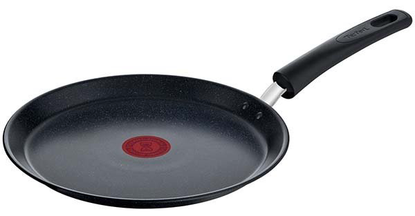 Блинная сковорода Tefal Black Stone 25 см с антипригарным покрытием, алюминий