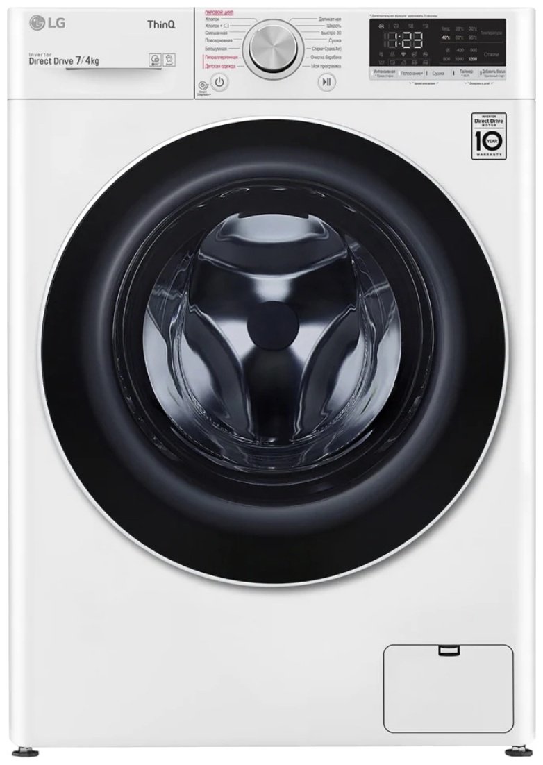 Стиральная машина LG F2J6HG7W белый купить,0