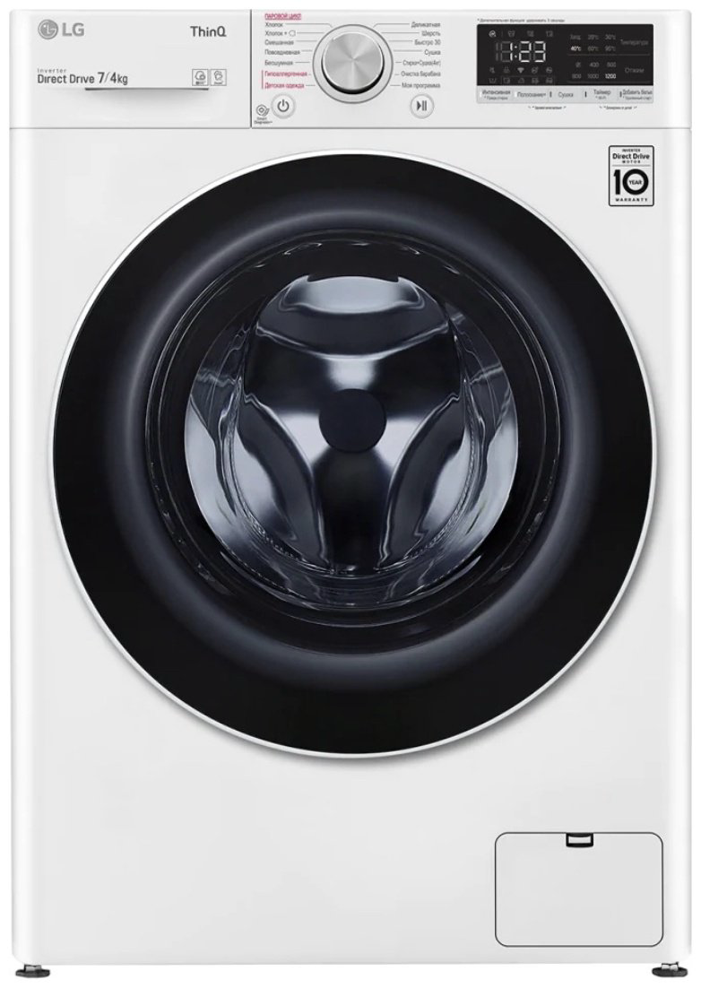 Стиральная машина LG F2J6HG7W белый купить,NaN