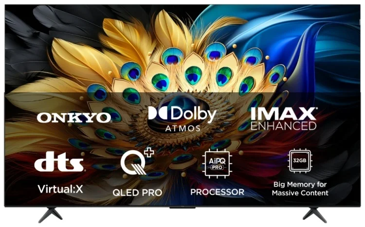 Телевизор TCL 85" 85C655 QLED 4K UHD Black