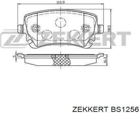 Колодки Zekkert задние BS1256 купить,NaN