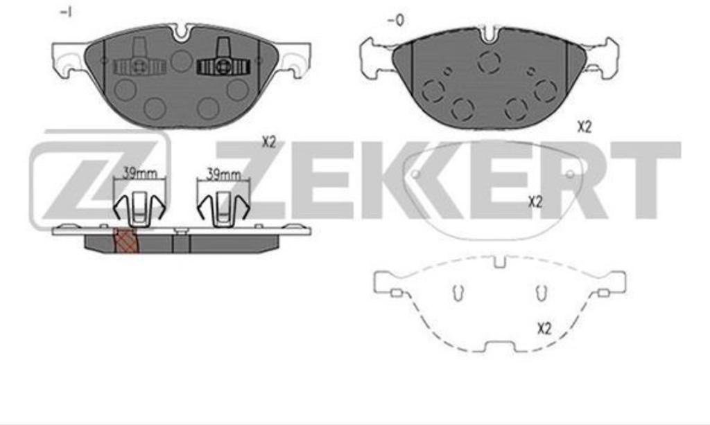 Колодки Zekkert передние BS2936 купить,NaN