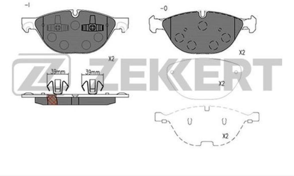Колодки Zekkert передние BS2936 купить,NaN
