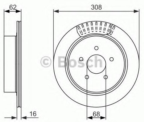 Диски Bosch задние 0 986 479 606