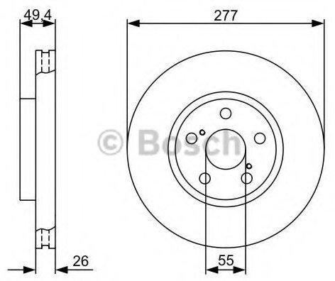Диски Bosch передние 0 986 479 340 купить,NaN