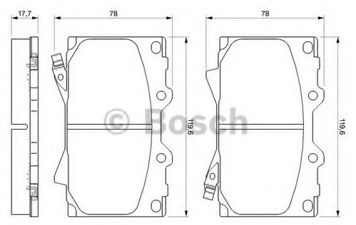 Диски Bosch передние 0986424640 купить,NaN