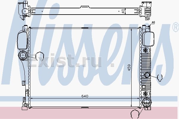 Nissens радиатор основной 67107A купить,NaN