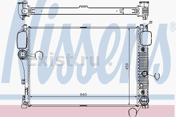 Nissens радиатор основной 67107A купить,NaN