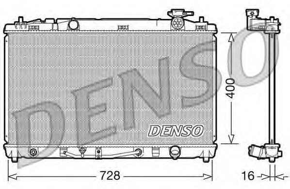 DENSO радиатор основной DRM50042 купить,NaN